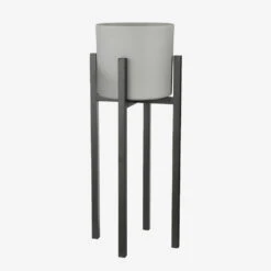 Mica Decorations Ascot Plantenstandaard L37,5 X B37,5 X H95 Cm Zwart -Bekend Tuinmeubelen Winkel 1000062254 0111