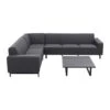 VDG Boavista/Cuba Sunbrella Loungeset - Sooty - 4-delig - Links -Bekend Tuinmeubelen Winkel 1000064440