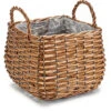 IBERGARDEN Plantenbak-mand - Gevlochten Riet - 23 X 23 X 15 Cm -Bekend Tuinmeubelen Winkel 1000068861