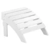 Beliani Voetenbankje ADIRONDACK - Wit Kunsthout 2 Beliani Voetenbankje ADIRONDACK - Wit Kunsthout -Bekend Tuinmeubelen Winkel 1000069780