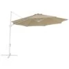 Beliani Cantilever Parasol SAVONA II - Beige Polyester -Bekend Tuinmeubelen Winkel 1000069791