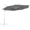 Beliani Cantilever Parasol SAVONA II - Grijs Polyester -Bekend Tuinmeubelen Winkel 1000069798