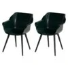 Hartman Sophie Studio Dining Armstoel - Night Green - Set Van 2 -Bekend Tuinmeubelen Winkel 1000072087