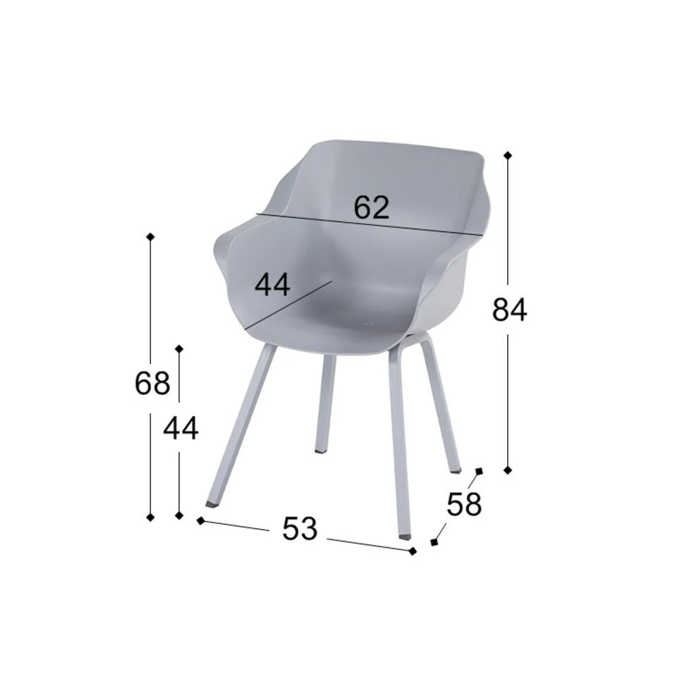 Hartman Sophie Element Dining Armstoel- Xerix - 2 St. 5 Hartman Sophie Element Dining Armstoel- Xerix - 2 St. - Afbeelding 3
