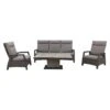 VDG Darwin/Jersey Deluxe Loungeset Verstelbaar - Antraciet 2 VDG Darwin/Jersey Deluxe Loungeset Verstelbaar - Antraciet -Bekend Tuinmeubelen Winkel 1000073160