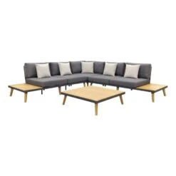 VDG Cordoba Loungeset Aluminium - Teak 4-delig