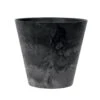 Ter Steege Plantenpot/bloempot - Natuursteen Look - Zwart - D17 X H 24 Cm -Bekend Tuinmeubelen Winkel 1000073753