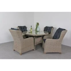 VDG Felina Dining Tuintafel 130 Cm. - Dessert -Bekend Tuinmeubelen Winkel 1000074472 0103