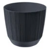 Prosperplast Plantenpot/bloempot - Kunststof - Antraciet - D19,5 X H17 Cm -Bekend Tuinmeubelen Winkel 1000077378