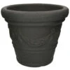 Merkloos Plantenpot - Kunststof - Antraciet - D36 X H30 Cm - 30L -Bekend Tuinmeubelen Winkel 1000077441