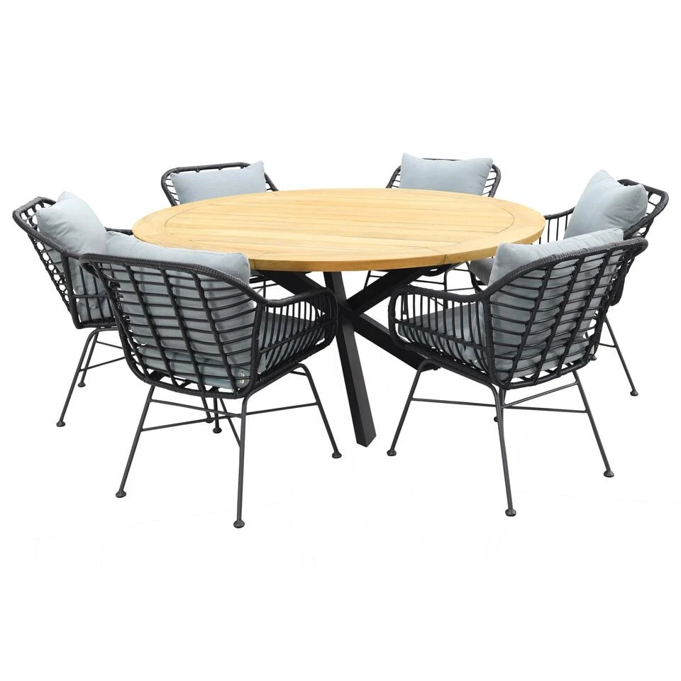 Garden Impressions Margriet Zwart/Taste Prado 160 Cm. - Ronde Tuinset 3 Garden Impressions Margriet Zwart/Taste Prado 160 Cm. - Ronde Tuinset