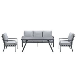 Garden Impressions Senja Lounge Dining Set 4-delig - Lgrijs