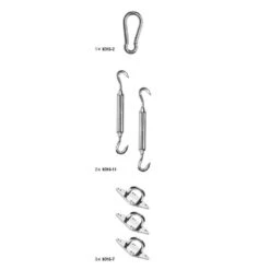 Nesling Schaduwdoek Bevestigingsset Driehoek 9 Nesling Schaduwdoek Bevestigingsset Driehoek -Bekend Tuinmeubelen Winkel 1000088261 0101