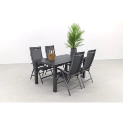Hartman Salvatore/VDG Lena 160 Cm. Verstelbare Tuinset - 5-delig -Bekend Tuinmeubelen Winkel 1000092111 0103
