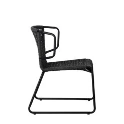 Tuinstoel Dora Touw Antraciet - 61x57x77 Cm - Touw - Grijs -Bekend Tuinmeubelen Winkel 1000092415 0103