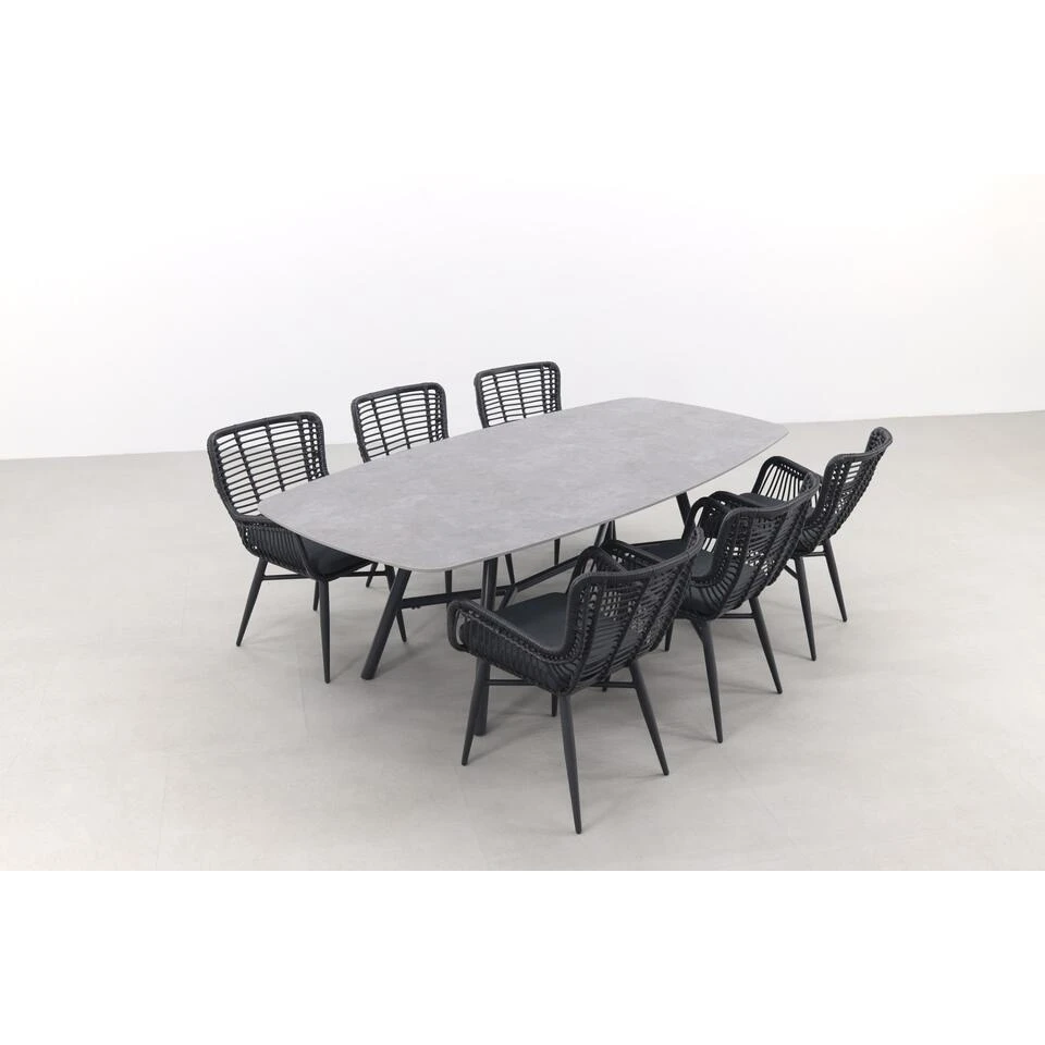 Jasmine/Benevento 240x110 Cm. - Deens Ovale Tuinset 6 Jasmine/Benevento 240x110 Cm. - Deens Ovale Tuinset - Afbeelding 4