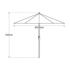 Happy Garden Schaduwzeilen HAPUNA - Zwart - Aluminium -Bekend Tuinmeubelen Winkel 1000094925 0104