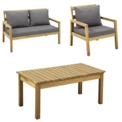 Happy Garden Buitenmeubelsets ARUBA - Grijs - Acacia 8 Happy Garden Buitenmeubelsets ARUBA - Grijs - Acacia -Bekend Tuinmeubelen Winkel 1000096708 0103