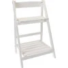 Pro Garden Plantenrek - Wit - Hout - Opvouwbaar - 32 X 41 X 66 Cm -Bekend Tuinmeubelen Winkel 1000099248