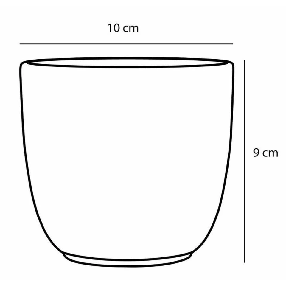 Mica Decorations Plantenpot - Goudkleurig - Keramiek - H9 X D10 Cm 4 Mica Decorations Plantenpot - Goudkleurig - Keramiek - H9 X D10 Cm - Afbeelding 2