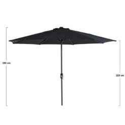 Garden Impressions Lotus Parasol Ø300 Cm - Zwart 5 Garden Impressions Lotus Parasol Ø300 Cm - Zwart -Bekend Tuinmeubelen Winkel 1288375033 0102