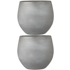 Mica Decorations Bloempot - Grijs - Keramiek - 33 X 28 Cm 9 Mica Decorations Bloempot - Grijs - Keramiek - 33 X 28 Cm -Bekend Tuinmeubelen Winkel 1355424799 0103