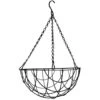 Merkloos Bloempot Hangmand - Zwart - Incl Ophangmateriaal - 35 Cm -Bekend Tuinmeubelen Winkel 1515589479