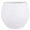 Mica Decorations Bloempot Boule - Mat Wit - Keramiek - 33 X 28 Cm -Bekend Tuinmeubelen Winkel 1817097967