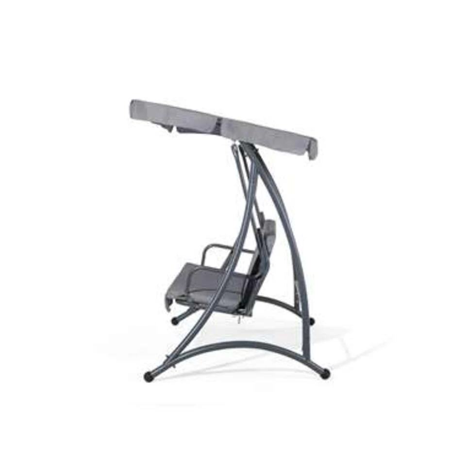 Beliani Schommelbank TEMPLE - Grijs Polyester 6 Beliani Schommelbank TEMPLE - Grijs Polyester - Afbeelding 4