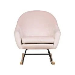Beliani Schommelstoel OXIE - Roze Fluweel -Bekend Tuinmeubelen Winkel 376caf227ccd42cf9e32c7a5e2ecd94e