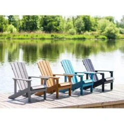 Beliani Tuinstoel ADIRONDACK - Lichte Houtkleur Kunsthout -Bekend Tuinmeubelen Winkel 398dcd3adff443a8ae4204e47fc165ef