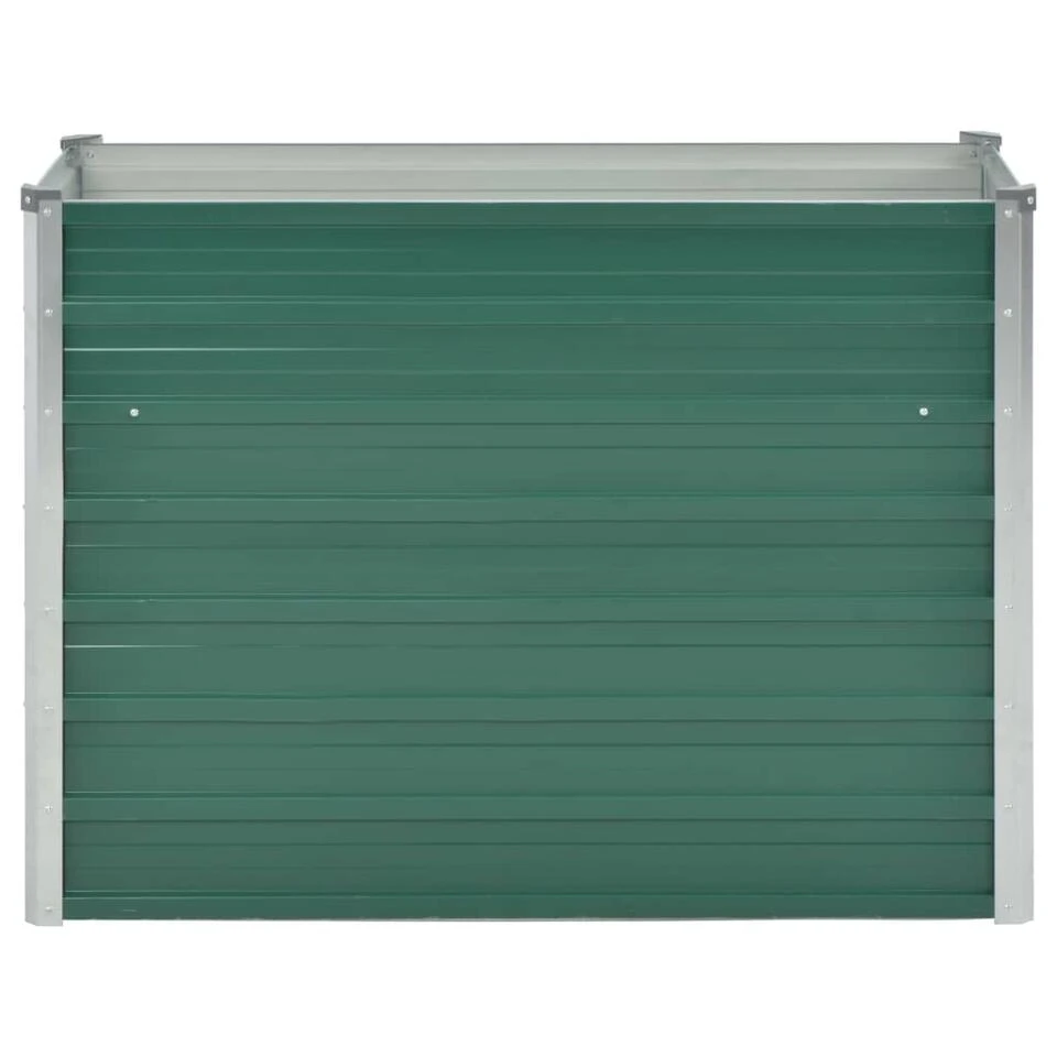 VidaXL Plantenbak Verhoogd 100x40x77 Cm Gegalvaniseerd Staal Groen 5 VidaXL Plantenbak Verhoogd 100x40x77 Cm Gegalvaniseerd Staal Groen - Afbeelding 3