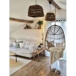 Beliani Hangstoel CASOLI - Beige Pe Rotan -Bekend Tuinmeubelen Winkel 469e0c47c6b4448d9e2f49d933312de7