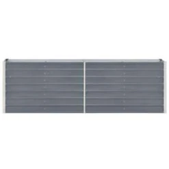 VidaXL Plantenbak Verhoogd 240x40x77 Cm Gegalvaniseerd Staal Grijs -Bekend Tuinmeubelen Winkel 4b916d2cee0947d4a54a7d7dc824b83d