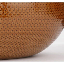 Mica Decorations Bloempot - Schaal - Okergeel - Keramiek - 32 X 16 Cm -Bekend Tuinmeubelen Winkel 4d158bb37c0f4b4ead75daacaffa45af