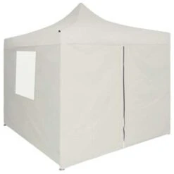 VidaXL Partytent Met 4 Zijwanden Inklapbaar 2x2 M Staal Crème 9 VidaXL Partytent Met 4 Zijwanden Inklapbaar 2x2 M Staal Crème -Bekend Tuinmeubelen Winkel 4f773faf4aa6479a8d1348eeaf6c2511