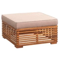 Le Sud Hocker Cèvennes - Bruin - 30x72x72 Cm -Bekend Tuinmeubelen Winkel 50104003 0331
