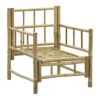 Loungestoel Tarifa Bamboe - Naturel - 82x66x75 Cm -Bekend Tuinmeubelen Winkel 50109005