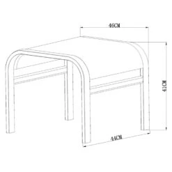 Le Sud Voetenbankje Cannes - Mat Grijs -Bekend Tuinmeubelen Winkel 50155486 9100