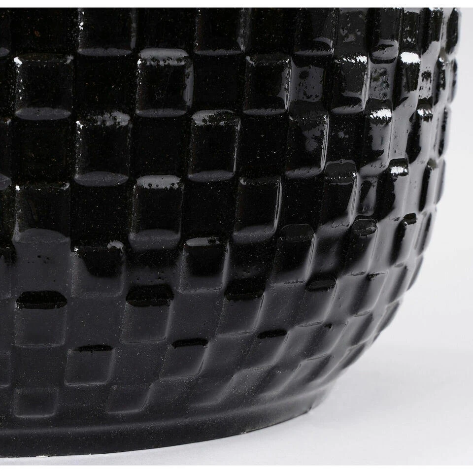 Mica Decorations - Plantenpot-bloempot - Keramiek Zwart - D12 X H11 Cm 5 Mica Decorations - Plantenpot-bloempot - Keramiek Zwart - D12 X H11 Cm - Afbeelding 3