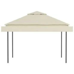 VidaXL Prieel Met Uitschuifbare Daken 180 G/m² 3x3x2,75 M Crème -Bekend Tuinmeubelen Winkel 648faee0c9474dd48bca60fd27a3f190