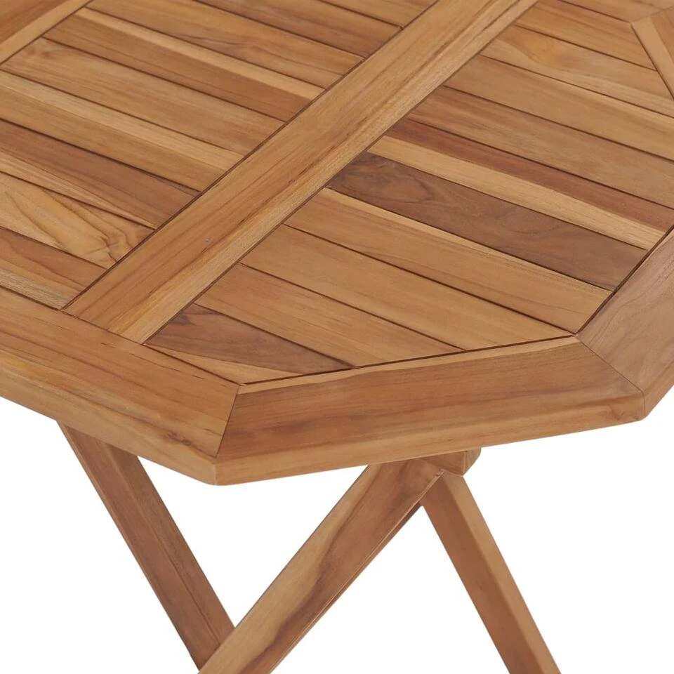 VidaXL Tuintafel Inklapbaar 60x60x75 Cm Massief Teakhout 6 VidaXL Tuintafel Inklapbaar 60x60x75 Cm Massief Teakhout - Afbeelding 4