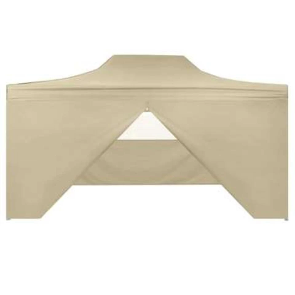 VidaXL Vouwtent Pop-up Met 4 Zijwanden 3x4,5 M Crèmewit 5 VidaXL Vouwtent Pop-up Met 4 Zijwanden 3x4,5 M Crèmewit - Afbeelding 3
