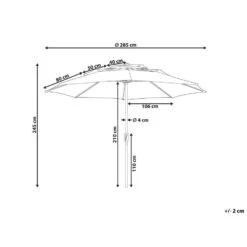 Beliani Marktscherm BIBIONE - Groen Polyester -Bekend Tuinmeubelen Winkel 715a517d88b4423fb559e84e40810903