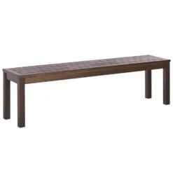 Beliani Tuinbank TUSCANIA - Donkere Houtkleur Eucalyptushout -Bekend Tuinmeubelen Winkel 74206bd0bd8e42da8f689b739d70976b