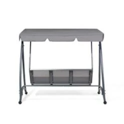 Beliani Schommelbank BOGART - Grijs Polyester -Bekend Tuinmeubelen Winkel 766606de8d9a4888bd8ec4ce5d60903b