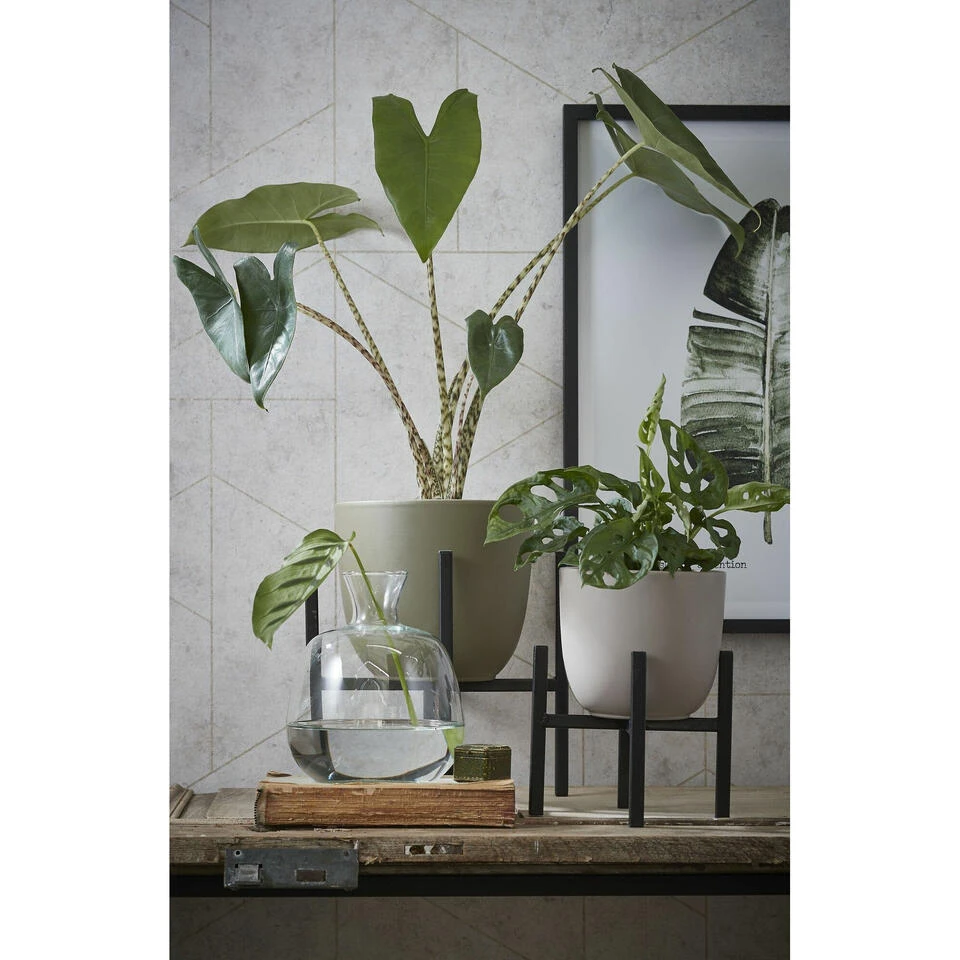 Mica Decorations Bloempot - Taupe Bruin - Mat - Keramiek - 28 X 25 Cm 6 Mica Decorations Bloempot - Taupe Bruin - Mat - Keramiek - 28 X 25 Cm - Afbeelding 4