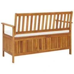 VidaXL Tuinopslagbank 120x63x84 Cm Massief Acaciahout -Bekend Tuinmeubelen Winkel 86482c695b6e4dea8a947bf24ce4f8ab