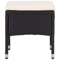 VidaXL 5-delige Tuinset Poly Rattan En Acaciahout Zwart -Bekend Tuinmeubelen Winkel 88a163862a164c5e97558f48490f8ad6