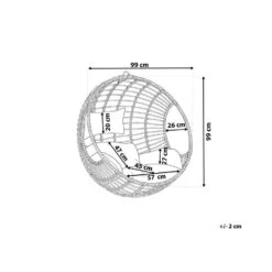 Beliani Hangstoel ASPIO - Zwart Pe Rotan -Bekend Tuinmeubelen Winkel 8d74926d89614b9a8effc1e35a74fd29